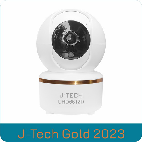 Camera Wifi IP J-Tech UHD6612D Gold (Ultra HD 4MP, Xoay)
